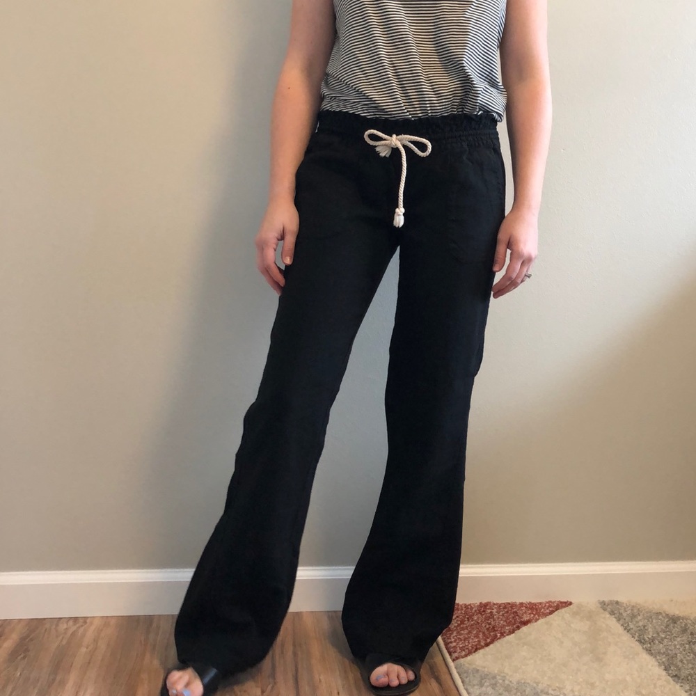 Roxy Linen Wide Leg Pant